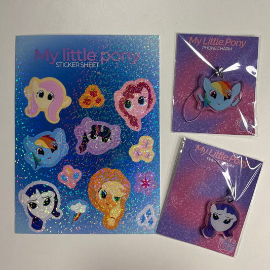 Bundle Sticker Sheet + 2 Phone Charm