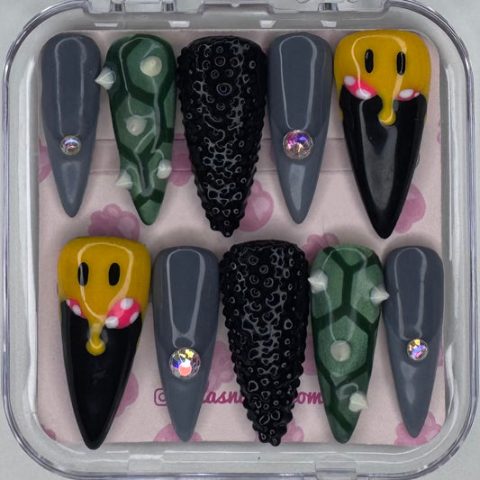 Spiked Villain Princess Nails